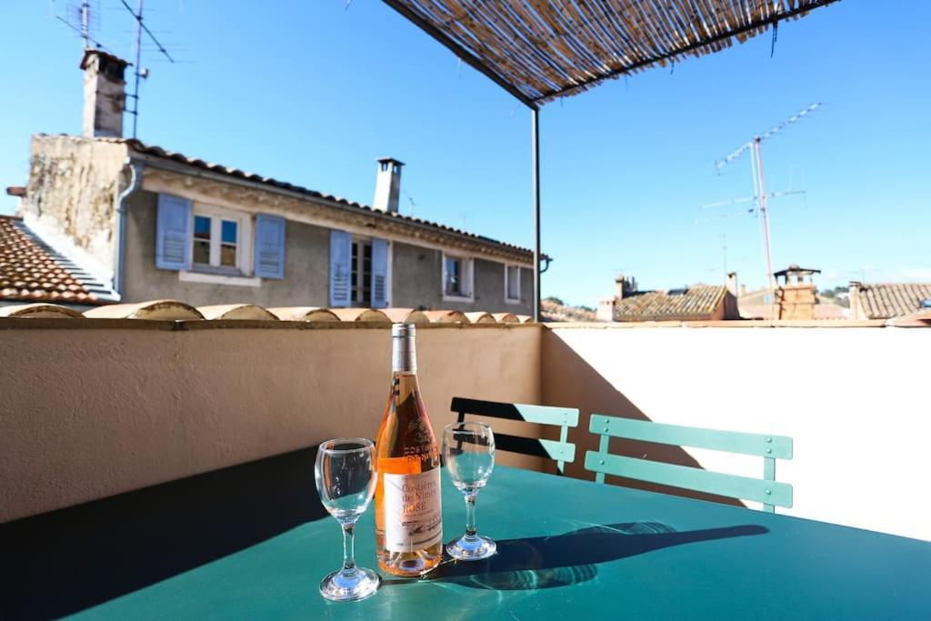 Valbonne Village House With Ac & Sunny Roof Terrace Buitenkant foto